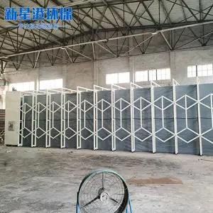 环保移动伸缩房烤漆喷漆房实体厂家大型电动折叠轨道式伸缩房