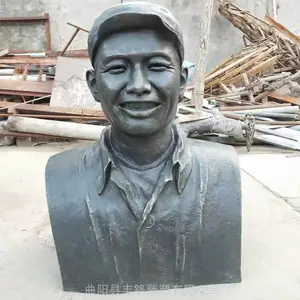 铜雕半胸像纯铜人物半身像名人头像肖像校园摆件