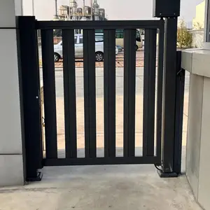 宝鸡铝人行小门人行通道门栅栏门定制平移门大门别墅小区小门