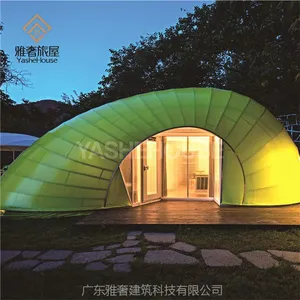 帐篷酒店厂家 膜结构钢结构帐篷酒店 户外野奢豪华帐篷酒店 一房一厅 营地景区特色帐篷屋 玻璃阳光房屋