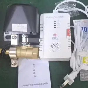 家用燃气报警器 餐饮厨房液化气泄漏探测器钢瓶切断阀