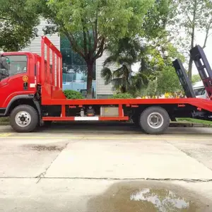 供应解放1123小型挖机运输车 拉小挖机的平板车 小平板车拖挖掘机 挖机平板车价格 挖机拖板车图片