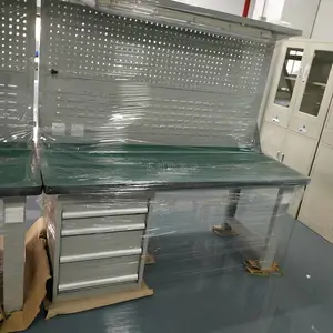单面带落地抽屉车间工作台 四抽屉工作桌 欧亚德品牌