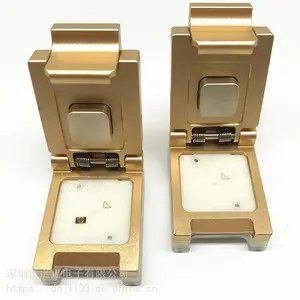 HMILU厂家定制WCSP翻盖探针测试座 WCSOP晶圆封装测试座 BGA老化烧录座
