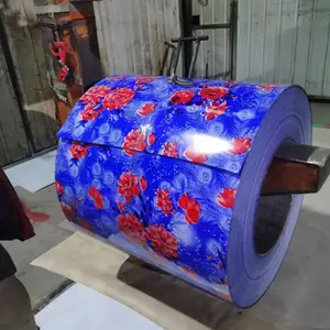 各种印花 套色彩涂卷、可分条加工压瓦 ***东南亚、中东 规格可选