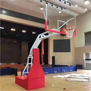 星沃移动户外篮球架 运动场比赛用可升降篮球架厂家 三色可选