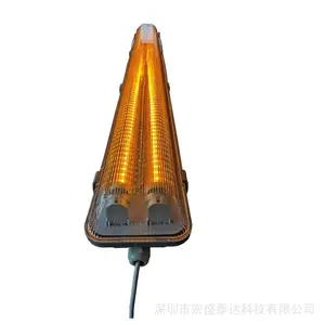 半导体车间用1.5米双管黄滤波480nm520nm光LED三防灯管48W
