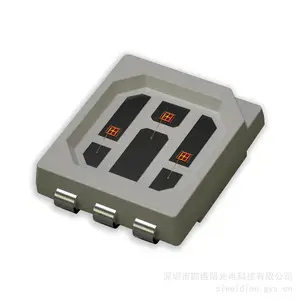 RIRO三色3528红红外橙6脚灯珠0.2W家用V脸嫩肤仪光源