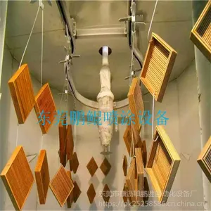 广东莞木制工艺品自动喷漆机 多轴多功能喷涂*** 鹏鲲木制品沙发脚自动喷漆机