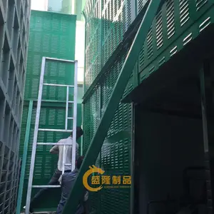 盛隆百叶孔声屏障 圆孔隔音墙 高速公路声屏障厂家