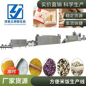方便米饭生产设备 自热米冲泡米生产线 人造大米加工机器 厂家