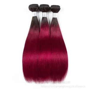 欧美假发 1B/BUG真人发发帘human hair bundles 工厂直销