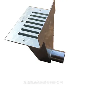 鑫涌牌铸铁侧排雨水斗厂家|方形落水斗侧排式雨水斗厂家