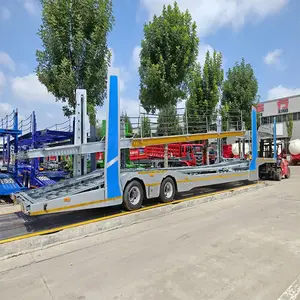 出口定制 10位车辆运输半挂车 框架式轿运车 欧式轿运车 吉尔吉斯斯坦