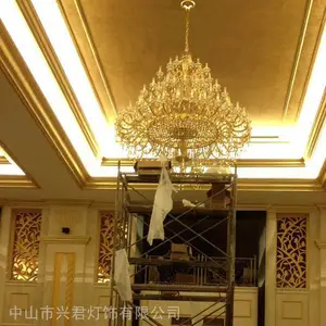 欧式酒店大堂水晶吊灯 宴会厅水晶灯 酒店灯具定制厂家