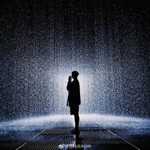 唯美的雨屋境界室内下雨淋不到国际展览项目倒流雨屋
