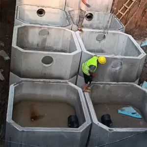组合式混凝土集水池模块 预制100立方化粪池 混泥土蓄水池成品