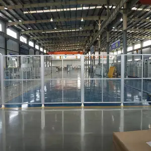 亚克力围栏机器人 安全护栏铝塑铝型材框架 晟力可上门测量