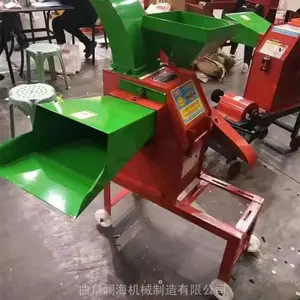农作物秸秆铡草机揉丝机 铡草粉碎电动切段机 麦秆稻草铡草机