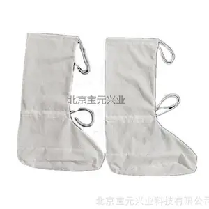 软底防蚤袜/外穿硬底防蚤袜 白棉布防蚤袜