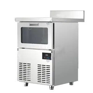 上海雪人蓝光工作台制冰机 BT-120商用风/水冷方形冰机酒吧冰粒机