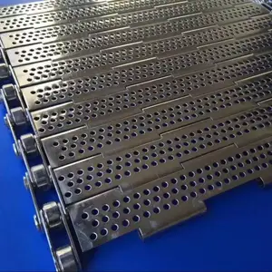 德宁 生姜不锈钢板式流水线 快递包装传送带 304链板输送机