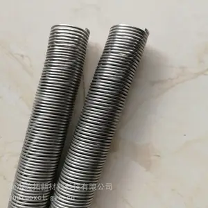 沥青路面螺旋裹丝排水管1.2*15渗水弹簧钢管304材质
