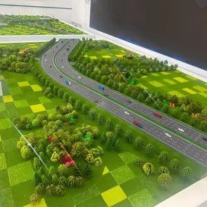 高速公路沙盘模型定制 路桥养护沙盘模型制作 微缩场景沙盘模型还原
