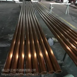 云南彩色不锈钢圆管,拉丝304不锈钢圆管