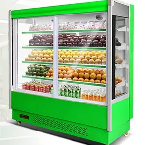好雪尔商用风幕柜 玻璃门冷藏展示柜 商超果蔬保鲜柜