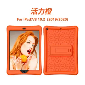 2020双色支架适用全包iPad7/8 10.2保护套现货PC+硅胶iPad保护套