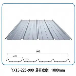 墙面彩钢瓦YX15-225-900型宝钢彩色涂层钢带彩涂卷