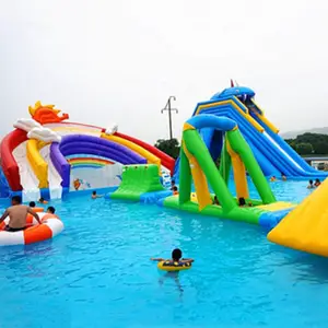 移动水上乐园 大型充气水池 户外支架水池水滑梯设备 厂家直销