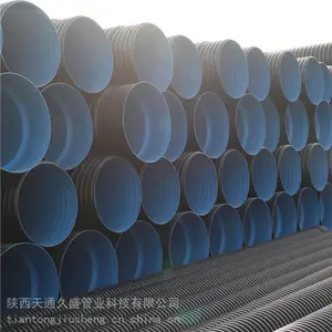 �����������س���HDPE˫�ڲ��ƹ����۹�PE��ˮ�ܹ���SN8DN200