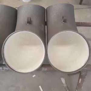 岳昌管道源头厂家 耐磨陶瓷管件生产加工 堆焊 稀土合金 陶瓷复合