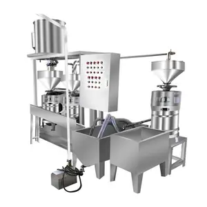 常用渣浆分离机不锈钢真空上豆卧式搅渣性三联磨浆机