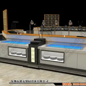 迪克森自助餐台高度 自助餐台尺寸 自助餐台效果图 自助餐厅装修设计