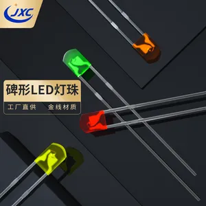 厂家供应234墓碑形LED发光二极管高亮led灯珠直插式短脚定制
