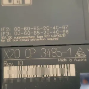 贝加莱X20CP3485-1模块议价出售全系列产品
