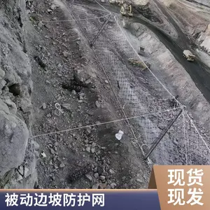 被动主动边坡防护网 山体护坡固土网sns柔性钢丝绳网