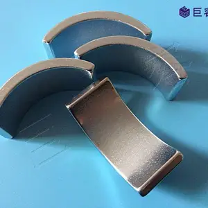 供应钕铁硼半圆磁铁 配对充磁磁瓦 4片拼一个圆磁瓦 一周四片磁瓦