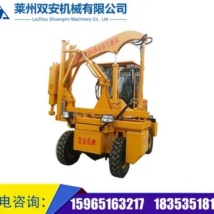 升级版SAD260圆柱护栏打桩机 公路护栏圆柱打桩机
