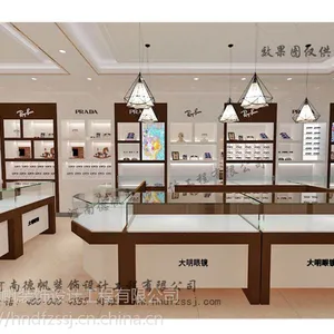 滁州眼镜店装修装饰眼镜柜台定制眼镜展柜效果图