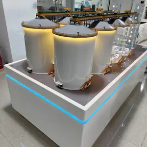 浅圆仓智慧粮库沙盘模型 粮食仓储系统演示展厅沙盘