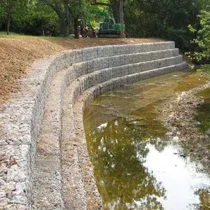供应铅丝石笼pvc覆塑铅丝石笼网 水利工程铅丝石笼河道护坡