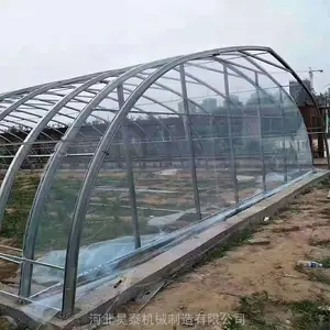 薄膜温室大棚 几字钢骨架 几字钢钢架大棚 草莓种植温室大棚