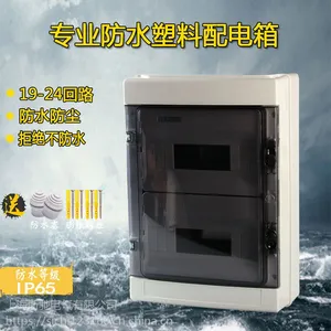 户外HA-24回路防水塑料配电箱家用明装防雨开关盒室外防水空开盒
