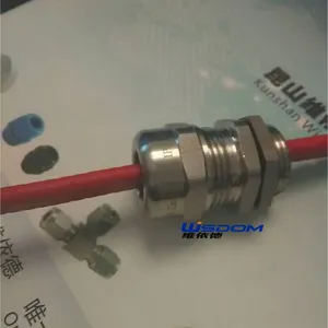 尼龙扁孔防水接头,金属扁孔防水格兰,黄铜接头工厂现货