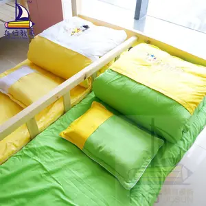 包邮西安定制幼儿园小学生托管午休床品套件纯棉新疆棉花被褥枕头