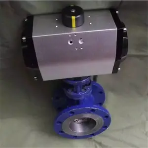 浙江阀门经销商D641X-10/16C DN125 气动调节型软密封法兰蝶阀